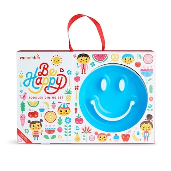 Munchkin Παιδικό Σετ Φαγητού 4 Τμχbe Happy Toddler Dining Set Blue 051873 image 2