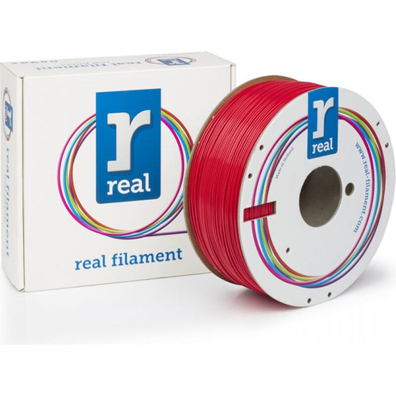 Real Filaments νήμα 3D εκτυπωτή ABS Plus - 1kg 1.75mm - Κόκκινο