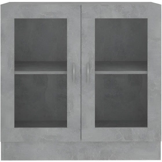 Βιτρίνα VidaXL από Μοριοσανίδα 82.5x30.5x80 cm - Γκρι image 2