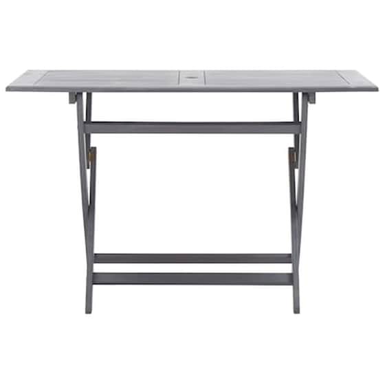 Vidaxl Σετ Τραπεζαρίας Κήπου 5 Τεμαχίων Γκρι Από Μασίφ Ξύλο Ακακίας image 4