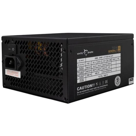 Τροφοδοτικό Υπολογιστή White Shark 750W Full Modular 80+ Gold  - Μαύρο image 0