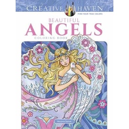 Creative Haven Beautiful Angels Coloring Book