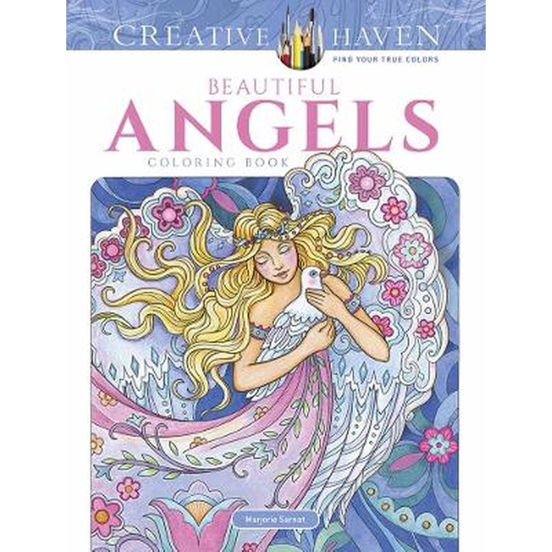 Creative Haven Beautiful Angels Coloring Book