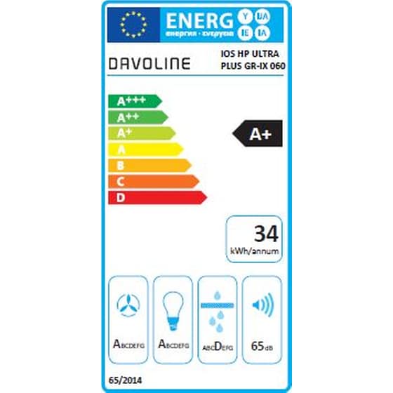 DAVOLINE IOS ULTRA PLUS 060 GR-IX 60 cm Inox Απορροφητήρας Συρόμενος image 4