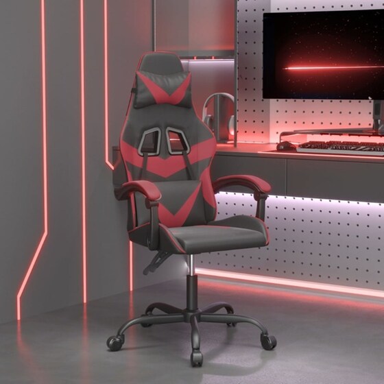 Καρέκλα Gaming VIDAXL 349550 από Τεχνητό Δέρμα - Μαύρο image 8