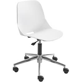 Καρέκλα Γραφείου Delta Hellas Quick Home Office από Ύφασμα Μesh - Λευκή