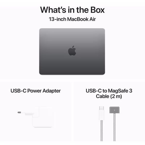 Apple MacBook Air with M3 Chip 13.6"QHD (Apple M3/16GB/256GB SSD/MacOs) Space Grey image 8