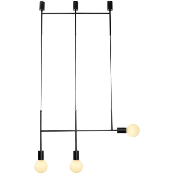 Φωτιστικό Οροφής Τρίφωτο Aca Decor Kyoto Tnk853p64bk Μεταλλικό - Μαύρο image 0