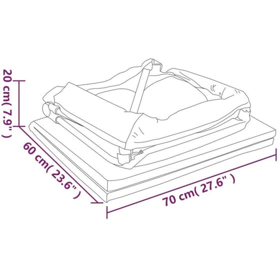 Παρκοκρέβατο VidaXL με Στρώμα Μπεζ Γκρι image 10
