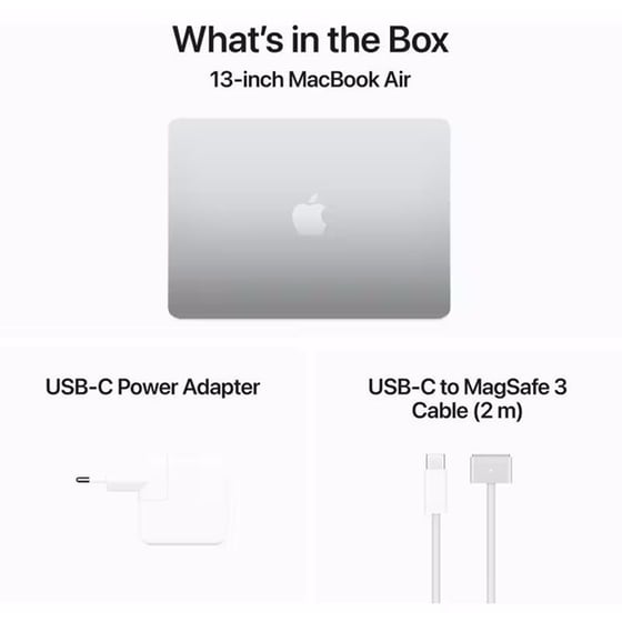 Apple MacBook Air with M3 Chip 13.6"QHD (Apple M3/16GB/256GB SSD/MacOs) Silver image 8