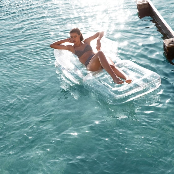 Στρώμα Θαλάσσης SunnyLife Lilo 85 cm - Διαφανές/Glitter image 10