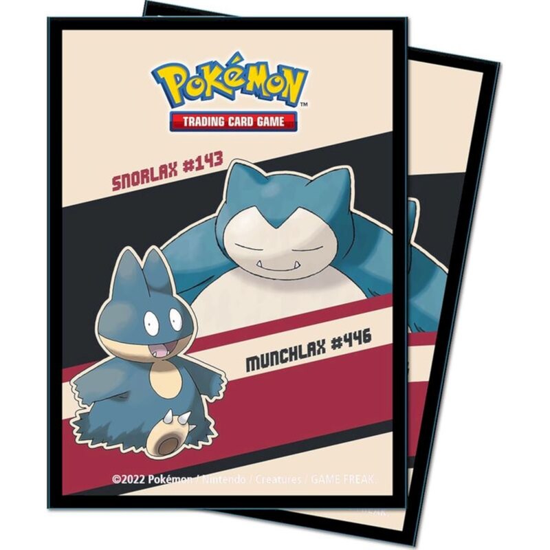ULTRA PRO Ultra Pro Card Sleeves Standard Size - Pokemon: Snorlax And Munchlax (65 Sleeves)