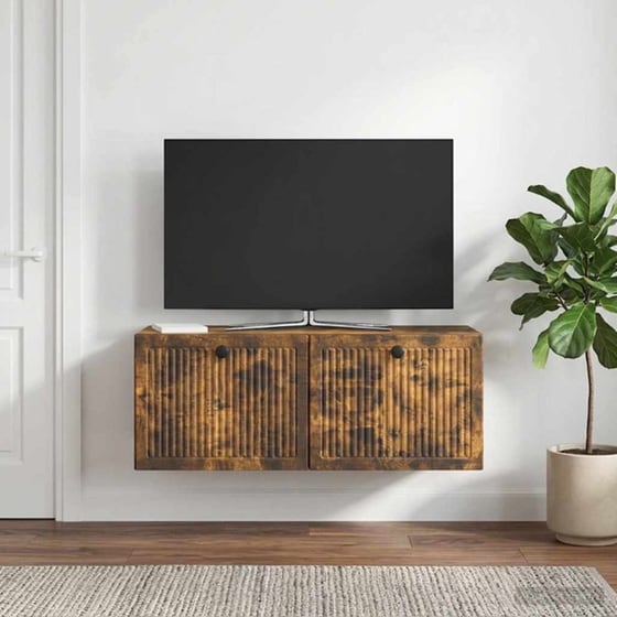 Επιτοίχιο Έπιπλο Τηλεόρασης VidaXL 78.5x31x30 cm - Γκρι image 3