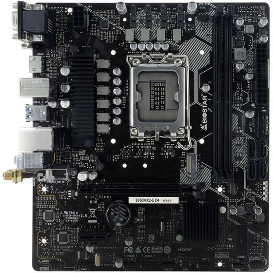 Biostar B760MX2-E D4 Intel B760 Micro ATX με Socket Intel 1700 image 0