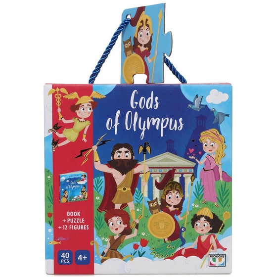 Gods of Olympus - Book and 40 pcs. Puzzle with standing pieces image 0