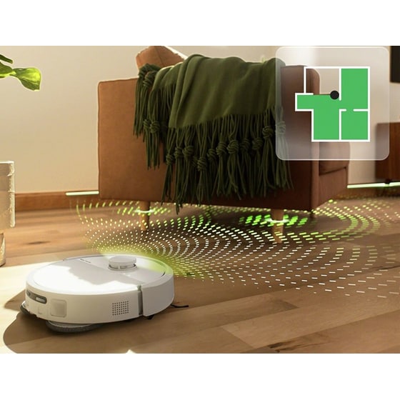 IROBOT ROOMBA PLUS 405 Combo + AutoWash Dock για Σκούπισμα και Σφουγγάρισμα Λευκό Σκούπα Ρομπότ image 3