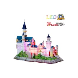 3D Παζλ Neuschwanstein Castle LED - Cubic Fun - 308 Κομμάτια