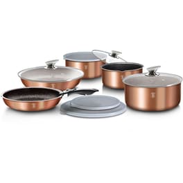 Σετ Μαγειρικά Σκεύη BERLINGER BH-1591 12 τμχ Καφέ