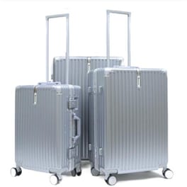 Σετ Βαλίτσες Ταξιδίου 3 Τμχ Traveleo - Ασημί