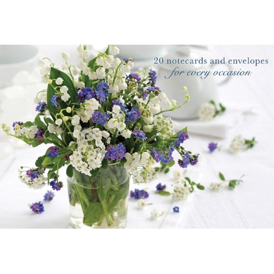 Card Box of 20 Notecards and Envelopes Peony Press: Forget-Me-Nots image 0