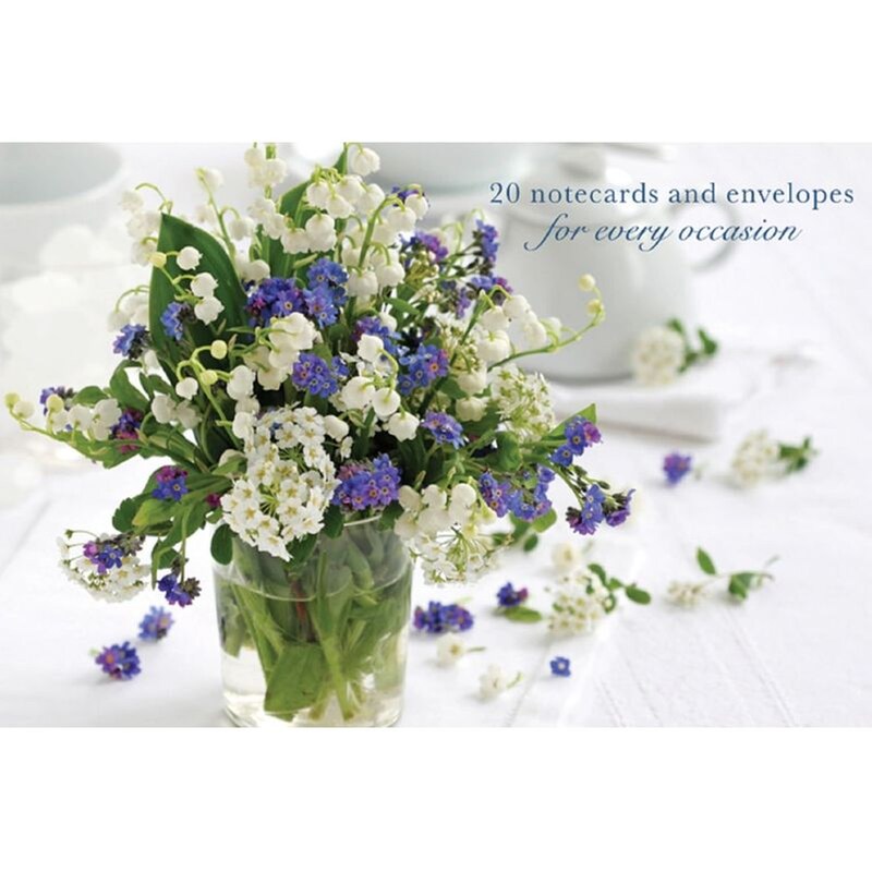 Card Box of 20 Notecards and Envelopes Peony Press: Forget-Me-Nots