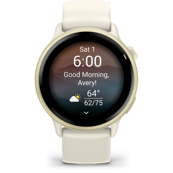 Smartwatch Garmin Vivoactive 6 42mm - Lunar Gold with Bone image 0