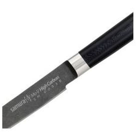 Μαχαίρια Κρέατος Samura Mo-v Stonewash από Ανοξείδωτο Ατσάλι 13.8 cm 4 Τμχ - Μαύρα image 3