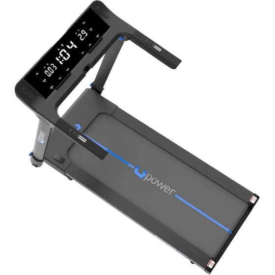 Ηλεκτρικός Διάδρομος Γυμναστικής Upower Marathon 200 Slim 2.0 HP - Μαύρο/ Μπλε image 1