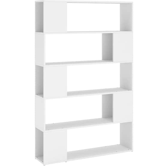 Βιβλιοθήκη VidaXL από Μοριοσανίδα 100x24x155 cm - Λευκό image 0