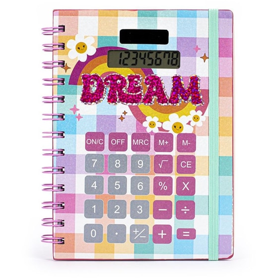 Σημειωματάριο Σπιράλ TCD Made For Kids με Αριθμομηχανή Dream image 3