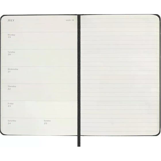 Ημερολόγιο Εβδομαδιαίο 2027 Moleskine 12M Pocket Hardcover Μαύρο image 1