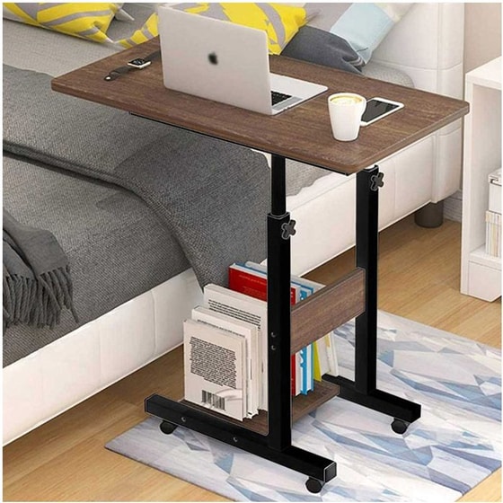 Τραπεζάκι Σαλονιού Bakaji από MDF 8054143011258 60x40x72 - 86cm - Καφέ image 4