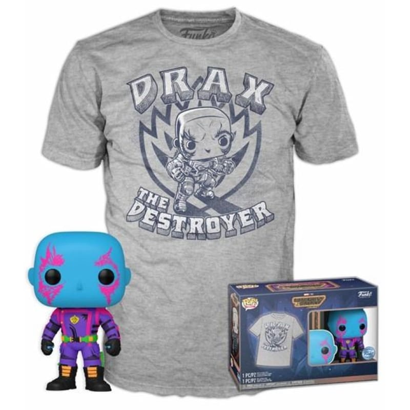 FUNKO Funko Pop! Box - Marvel Guardians of the Galaxy - Drax POP! με T-Shirt (XL)